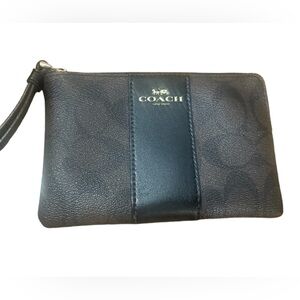 Coach Black Wristlet Clutch
